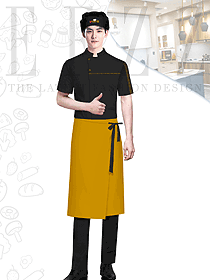 國外面包師制服原創設計定制效果圖