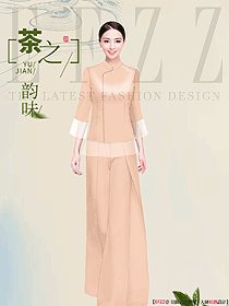 民族文化療養中心客服人員服裝設計定制作品圖