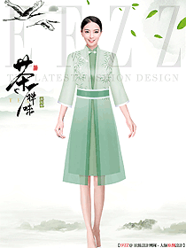 國潮古風漢服走秀服裝設計原創(chuàng)作品