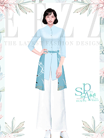 休閑會(huì)所spa員工制服設(shè)計(jì)效果圖作品