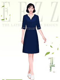 美容會所服務生技師職業裝定制款式圖