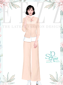 水療美容養生會所員工工作服新款定制