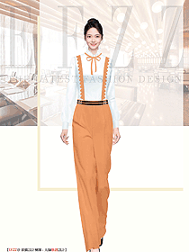 酒店婚慶西餐廳大堂禮儀小姐GRO美女制服設計圖