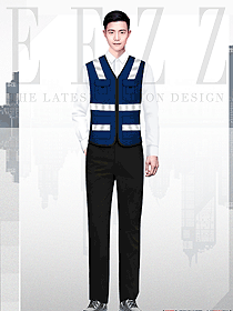 香港工作服反光馬甲定制馬夾訂制制服設(shè)計圖