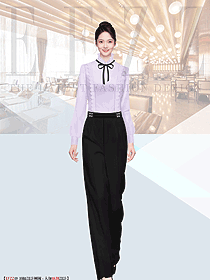 酒店咨客迎賓接待女服務員工作服職業裝設計