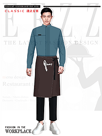 夜場酒吧服務員工作服潮流套裝時尚休閑服務生工裝制服設計