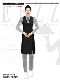 西餐廳夜場(chǎng)酒吧咖啡廳女服務(wù)生工裝制服設(shè)計(jì)圖