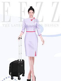 空姐連衣裙制服職業套裝裙女領結氣質美容師工作服秋冬