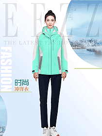 沖鋒衣羽絨三合一戶外山系秋冬防水防風外套女登山服原創設計