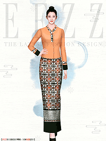 傣族風(fēng)情特色spa溫泉酒店咨客制服設(shè)計(jì)圖