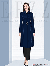秋冬氣質毛呢大衣外套職業正裝新款呢子大衣中長款赫本風女裝