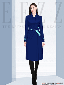 銀行辦公行政樓女裝大衣職業裝設計圖