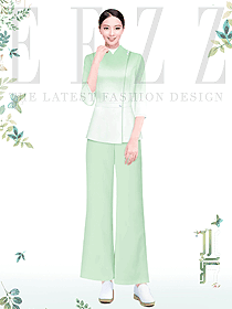 休閑度假桑拿美容院工作服SPA工作服設計圖
