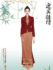 時尚大氣酒店迎賓服裝禮儀制服訂制高端方案