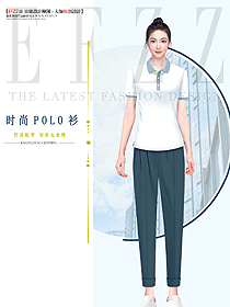 企業工作服夏餐飲服務員薄款4S店工裝上衣