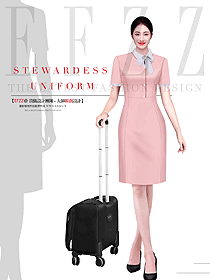 空姐制服女套裝連衣裙氣質職業裝定制設計圖