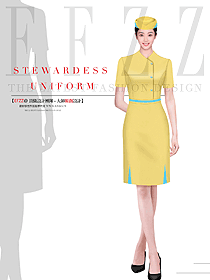 售樓部物業客服工作服空姐制服設計圖