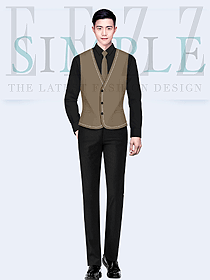 男士西裝馬甲秋背心伴郎團(tuán)兄弟裝商務(wù)式馬夾