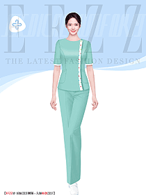 洗手衣女彈力速干醫生護士工作服設計圖