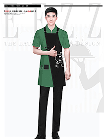 酒店男女服務員工作服馬夾設計定制款
