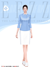 月子中心月嫂中長袖立領(lǐng)套裝護(hù)士裝制服設(shè)計(jì)定制款