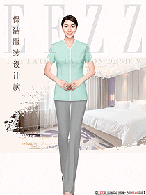 夏季餐飲客房女清潔工工衣訂制款