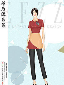 時尚服務員工作服短袖夏裝