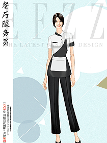 夏季餐飲酒店西餐廳飯店火鍋店服務(wù)員工作服