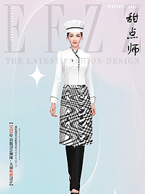 糕點(diǎn)烘焙餐飲廚房衣服女款定制工裝設(shè)計(jì)