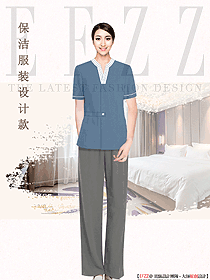 女款保潔工作服物業(yè)家政制服設(shè)計圖