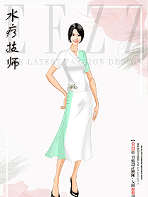 推拿師足療按摩工裝中醫(yī)館按摩女技師服漢服