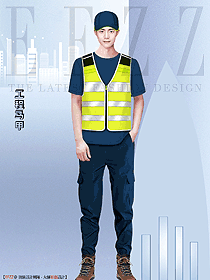 戶外速干志愿者廣告工作馬夾設計圖