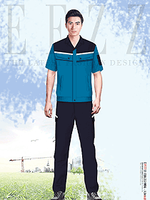 夏季防靜電反光條工作服套裝男薄款制服