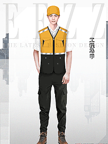代駕司機員工夏季工作服馬夾制服設計效果圖