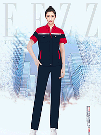 加油站女裝夏季工作服設(shè)計(jì)圖