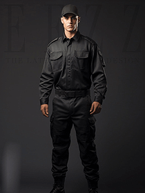 保安夾克執(zhí)勤服長袖拉鏈款外套