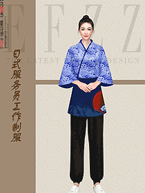 日式居酒屋女服務生員工制服設計圖