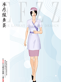 高端水療會所按摩美容師工作服設計圖