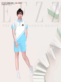 女初中生學校校園運動款式圖