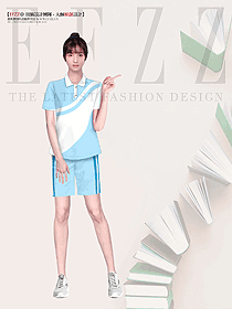 校服設(shè)計圖-T恤運動款女裝設(shè)計