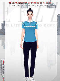 快遞外賣派送員員工制服設(shè)計款式圖