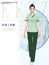 國產汽車4S店車輛維修檢測員工工作服定制圖