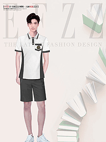 男初高中生運動服短袖T恤原創(chuàng)設(shè)計款式圖