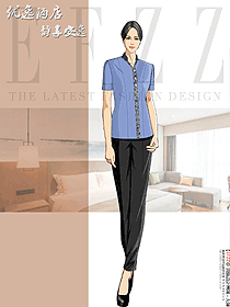 原創酒店制服清潔員服裝設計圖