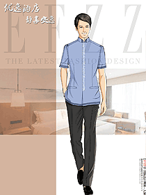 酒店大堂清潔PA制服定制案例