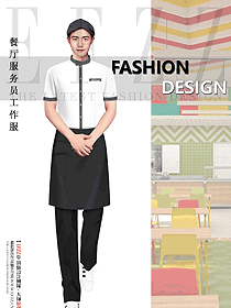 超市便利店員工制服定制設計款式圖