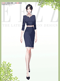 韓整形美容醫院前臺門診客服小姐姐制服定制設計圖