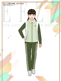 校園兒童運動服套裝原創設計圖