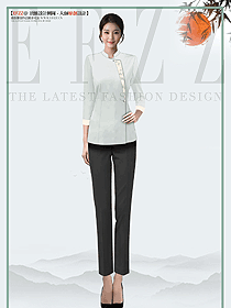 酒店中餐廳秋冬裝新款員工制服設(shè)計(jì)圖