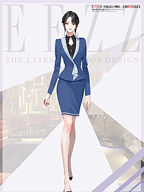 時尚長袖女款夜總會KTV服務員制服設計圖